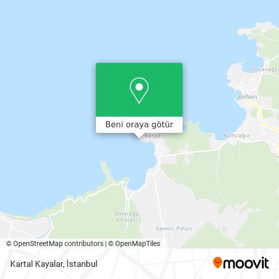 Kartal Kayalar harita