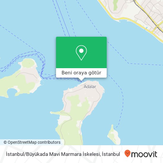 İstanbul / Büyükada Mavi Marmara İskelesi harita