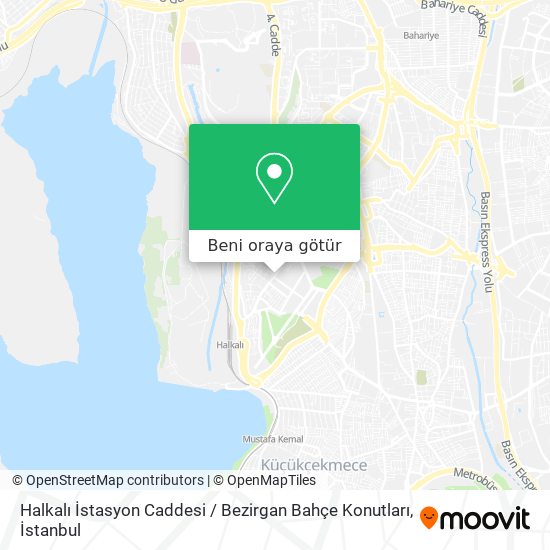 Halkalı İstasyon Caddesi / Bezirgan Bahçe Konutları harita