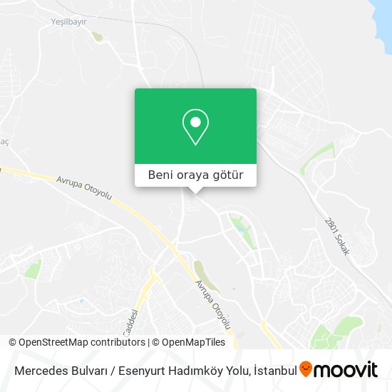 Mercedes Bulvarı / Esenyurt Hadımköy Yolu harita