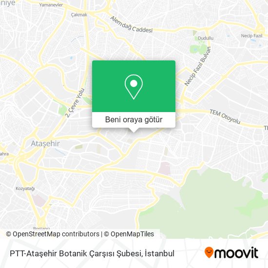 PTT-Ataşehir Botanik Çarşısı Şubesi harita