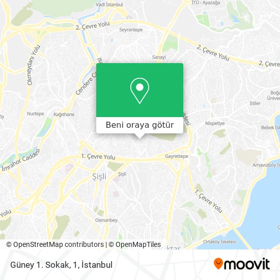 Güney 1. Sokak, 1 harita