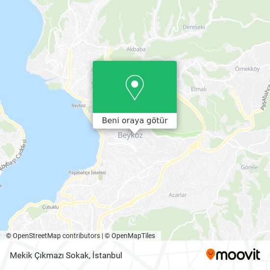 Mekik Çıkmazı Sokak harita