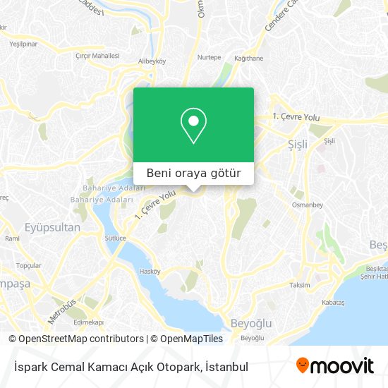 İspark Cemal Kamacı Açık Otopark harita