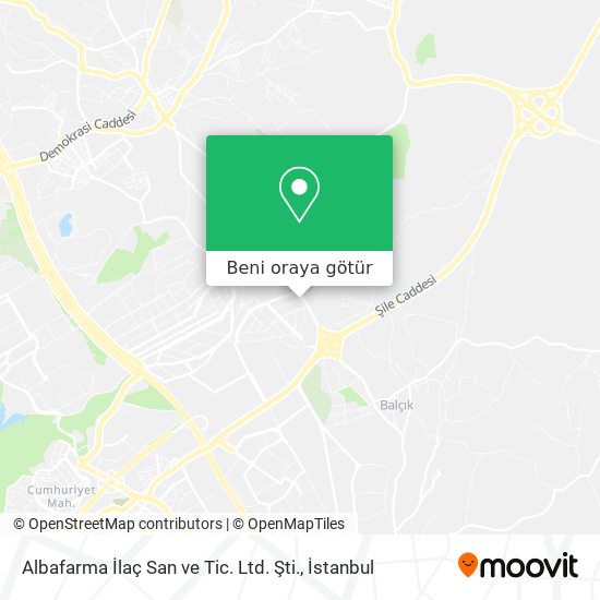 Albafarma İlaç San ve Tic. Ltd. Şti. harita