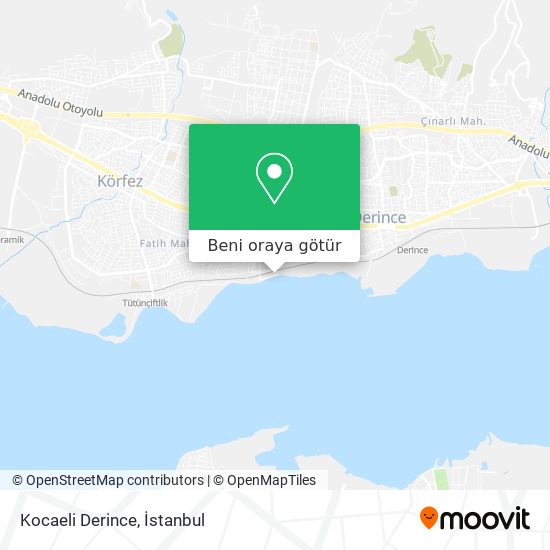 Kocaeli Derince harita