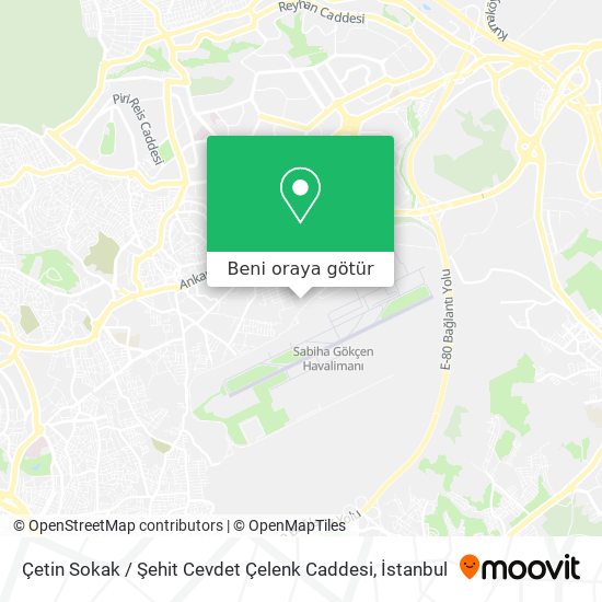 Çetin Sokak / Şehit Cevdet Çelenk Caddesi harita
