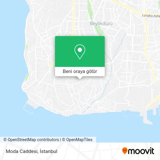 Moda Caddesi harita