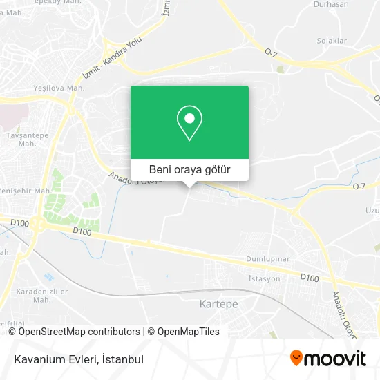 Kavanium Evleri harita