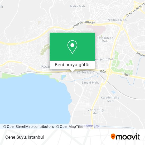 Çene Suyu harita