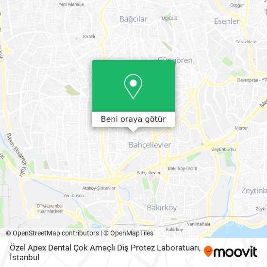 Özel Apex Dental Çok Amaçlı Diş Protez Laboratuarı harita
