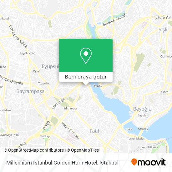 Millennium Istanbul Golden Horn Hotel harita