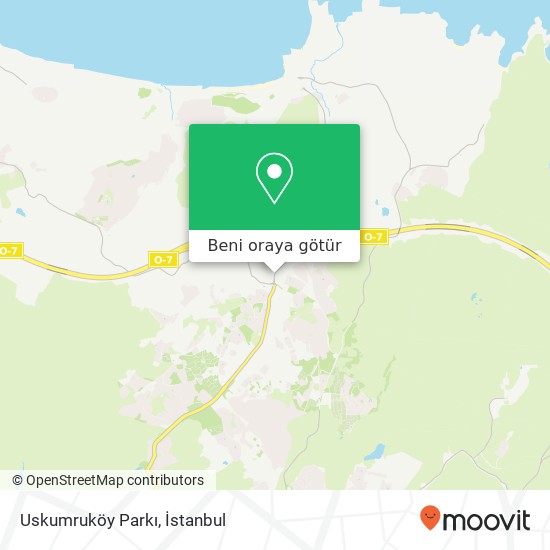 Uskumruköy Parkı harita