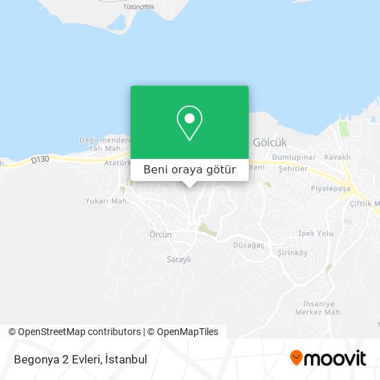 Begonya 2 Evleri harita