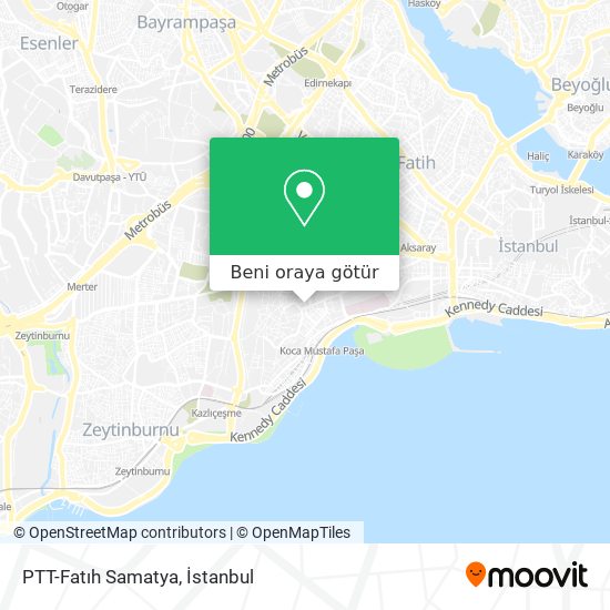 PTT-Fatıh Samatya harita
