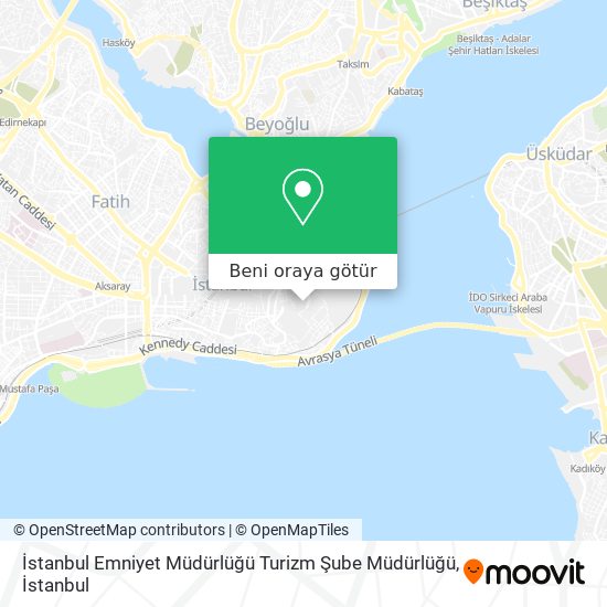 İstanbul Emniyet Müdürlüğü Turizm Şube Müdürlüğü harita