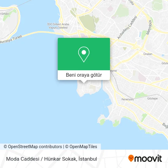 Moda Caddesi / Hünkar Sokak harita
