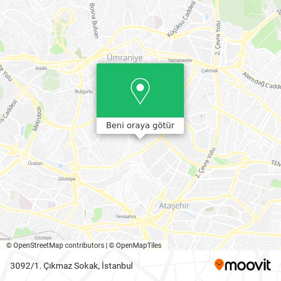 3092/1. Çıkmaz Sokak harita