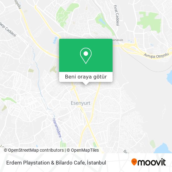 Erdem Playstation & Bilardo Cafe harita