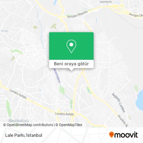 Lale Parkı harita