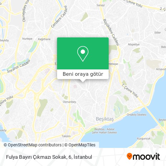 Fulya Bayırı Çıkmazı Sokak, 6 harita