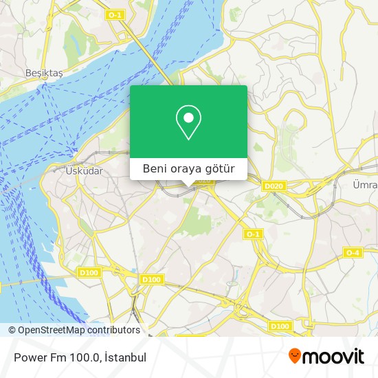 Power Fm 100.0 harita