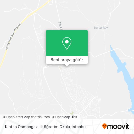 Kiptaş Osmangazi İlköğretim Okulu harita