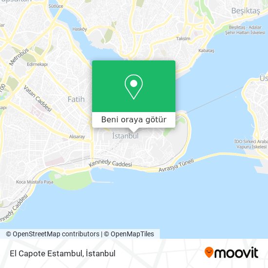 El Capote Estambul harita