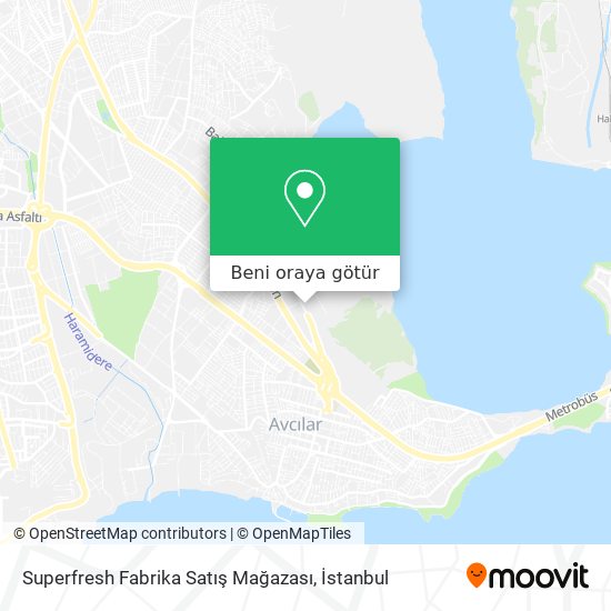 Superfresh Fabrika Satış Mağazası harita