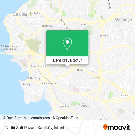 Tarihi Sali Pazari, Kadiköy harita