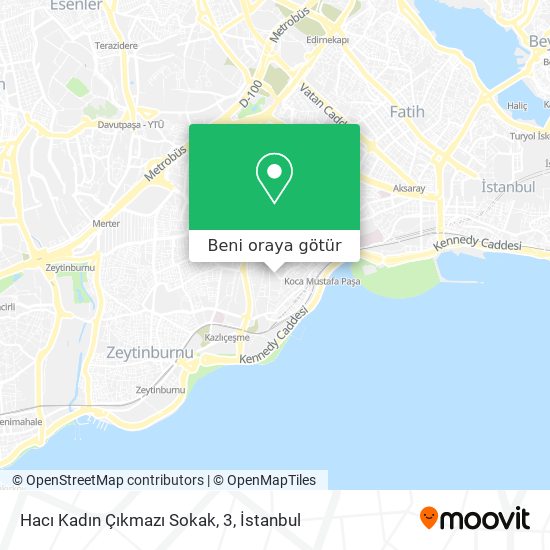 Hacı Kadın Çıkmazı Sokak, 3 harita