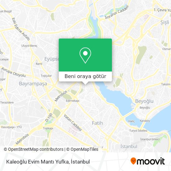 Kaleoğlu Evim Mantı Yufka harita