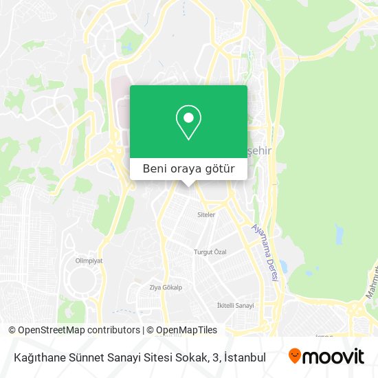 Kağıthane Sünnet Sanayi Sitesi Sokak, 3 harita