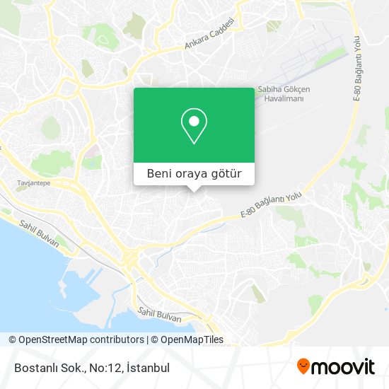 Bostanlı Sok., No:12 harita