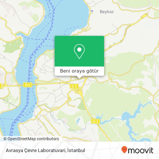 Avrasya Çevre Laboratuvari harita