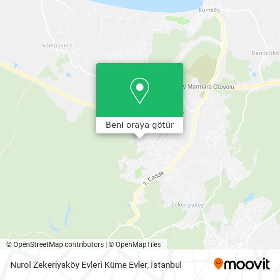 Nurol Zekeriyaköy Evleri Küme Evler harita