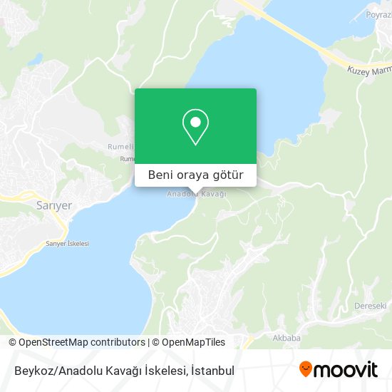 Beykoz/Anadolu Kavağı İskelesi harita