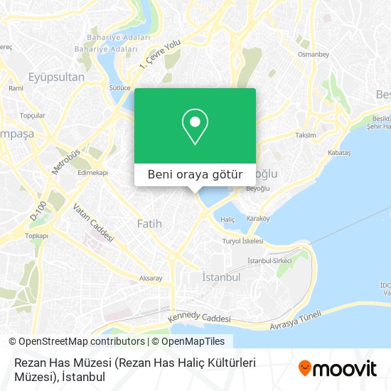 Rezan Has Müzesi (Rezan Has Haliç Kültürleri Müzesi) harita