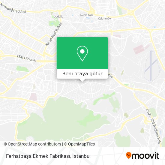 Ferhatpaşa Ekmek Fabrikası harita