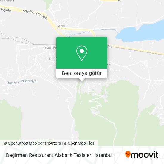 Değirmen Restaurant Alabalık Tesisleri harita