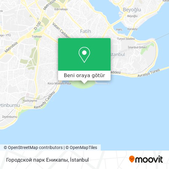 Городской парк Еникапы harita