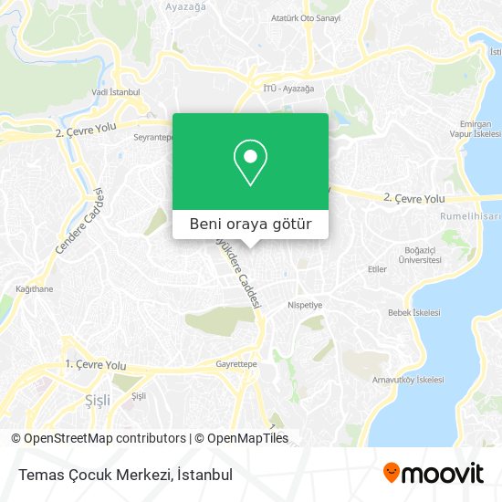 Temas Çocuk Merkezi harita