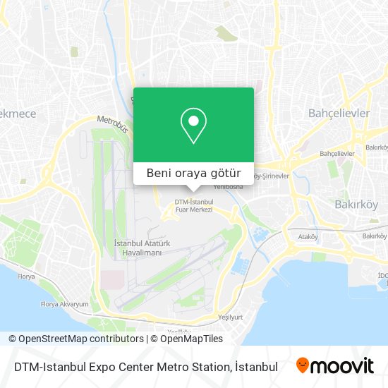 DTM-Istanbul Expo Center Metro Station harita