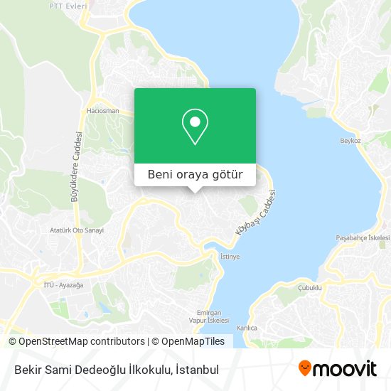 Bekir Sami Dedeoğlu İlkokulu harita