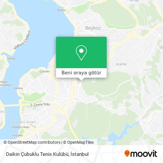 Daikin Çubuklu Tenis Kulübü harita