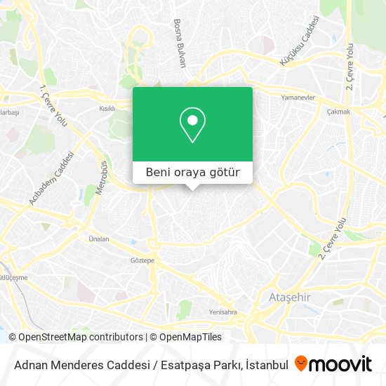 Adnan Menderes Caddesi / Esatpaşa Parkı harita