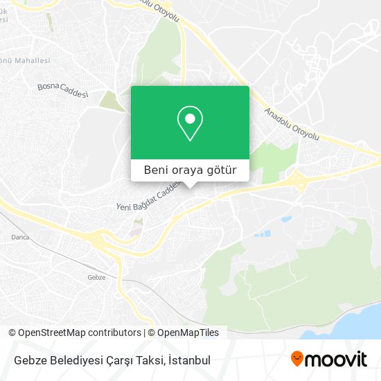 Gebze Belediyesi Çarşı Taksi harita