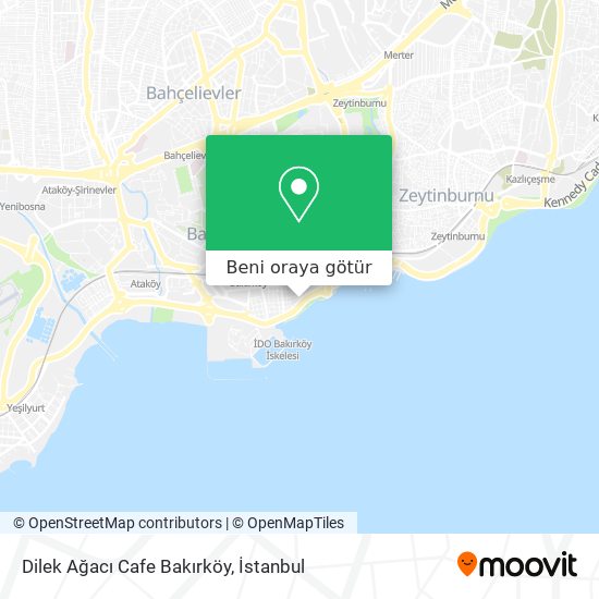 Dilek Ağacı Cafe Bakırköy harita