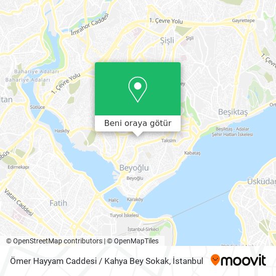 Ömer Hayyam Caddesi / Kahya Bey Sokak harita