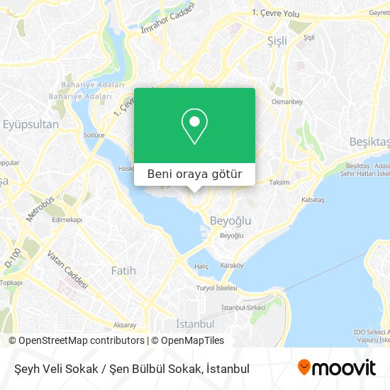 Şeyh Veli Sokak / Şen Bülbül Sokak harita